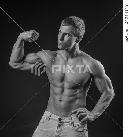 Perfectly fit shirtless young man Perfectly fit shirtless young man 24044148