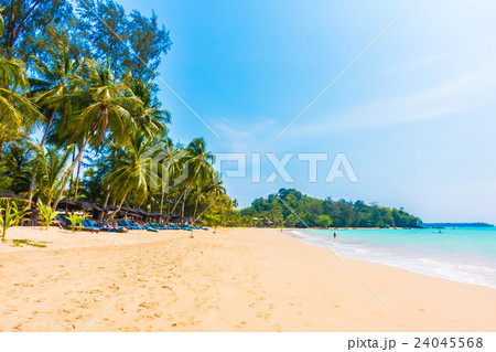 Beautiful tropical beach and sea 24045568
