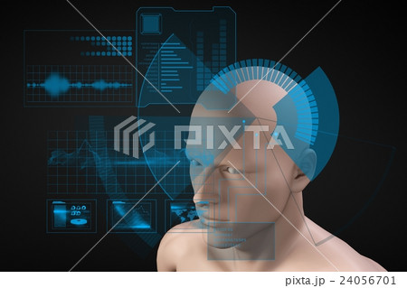 Interface scanning model of head 24056701