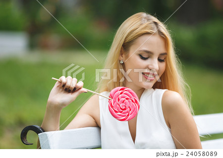 Portrait of young blonde woman 24058089