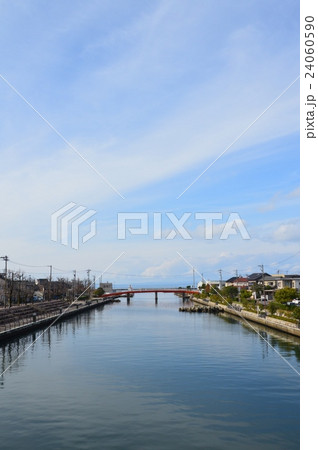 富岩運河（富山県富山市） 24060590