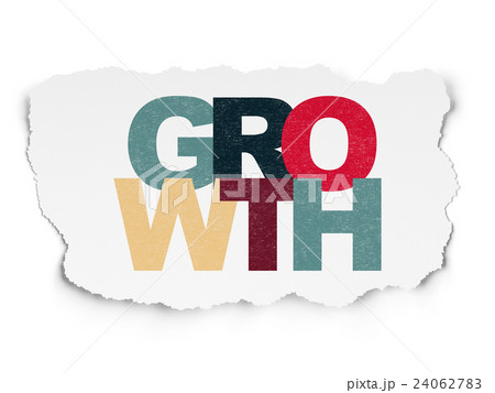 Business concept: Growth on Torn Paper background Business concept: Growth on Torn Paper background 24062783