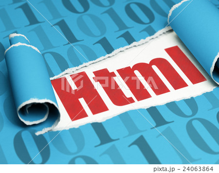 Database concept: red text Html under the piece of Database concept: red text Html under the piece of 24063864