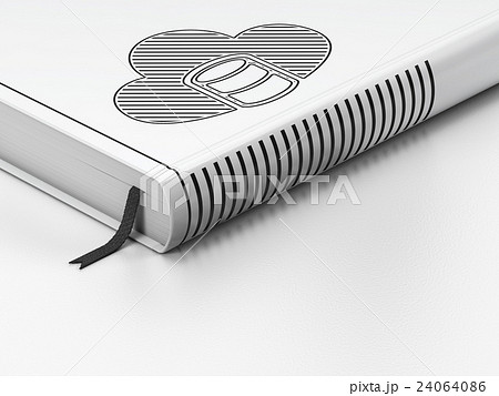 Database concept: closed book, Database With Cloud 24064086