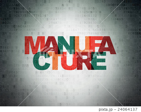 Manufacuring concept: Manufacture on Digital Data Manufacuring concept: Manufacture on Digital Data 24064137