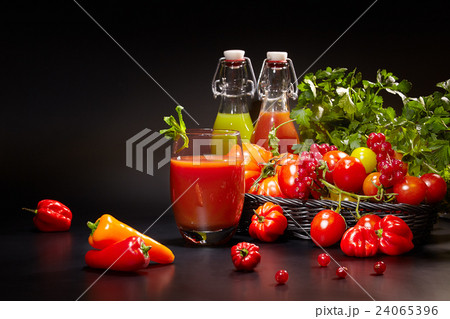 fresh juice, mix vegetable, tomato drinks fresh juice, mix vegetable, tomato drinks 24065396