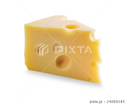 Piece of Cheese with holes Piece of Cheese with holes 24069183