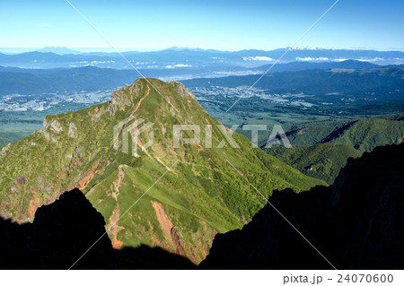 北アルプスと御嶽山 北アルプスと御嶽山 24070600
