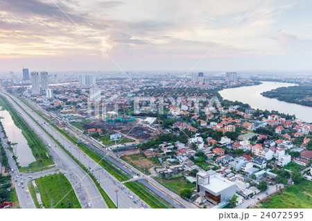 Panoramic view of National Route 1A, Saigon Panoramic view of National Route 1A, Saigon 24072595