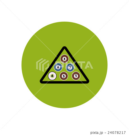 stylish icon in color circle Billiard balls stylish icon in color circle Billiard balls 24078217