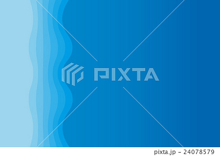 波の背景_右青シアン 24078579