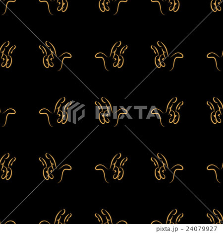Black Seamless Musical Pattern 24079927
