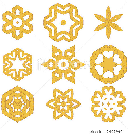 Set of Different Rope Ornaments 24079964