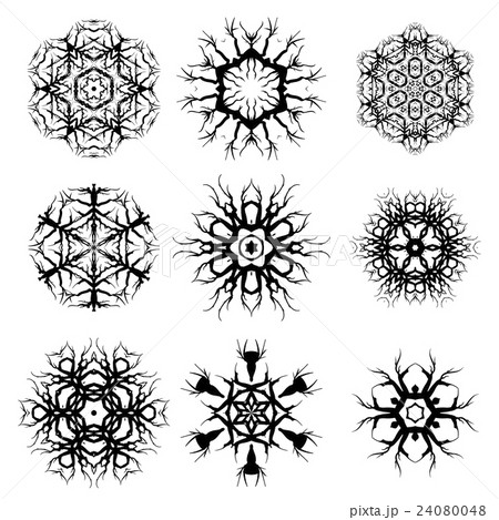 Set of Different Ornamental Rosettes Set of Different Ornamental Rosettes 24080048