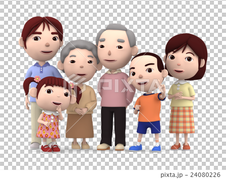 敬老の日 三世代家族 敬老の日 三世代家族 24080226