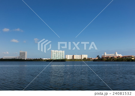 Caribbean city panorama view 24081532