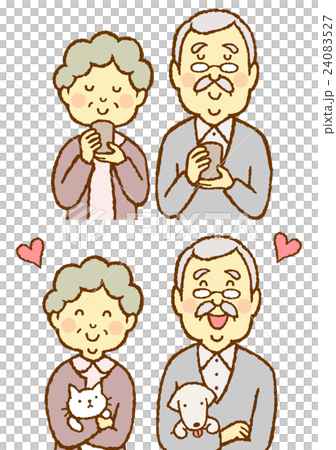 Senior couple tea pet 24083527