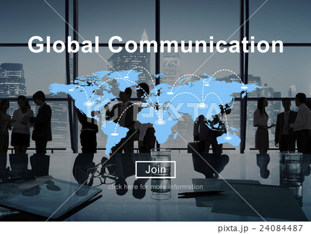 Global Communication Connection Networking Website Concept 24084487