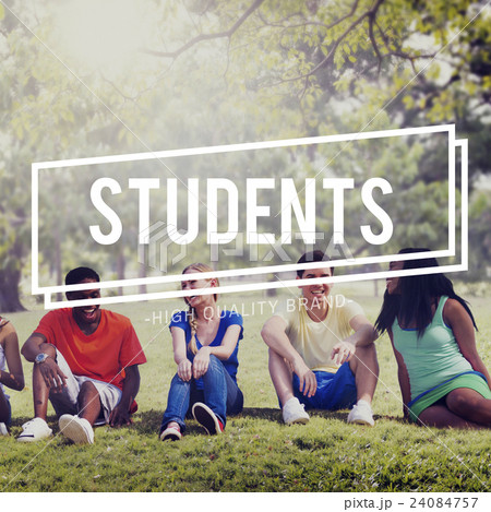 Students Friendship Team Relaxation Holiday Concept Students Friendship Team Relaxation Holiday Concept 24084757