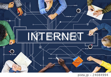 Internet Online Circuit Board Technology Concept Internet Online Circuit Board Technology Concept 24084994