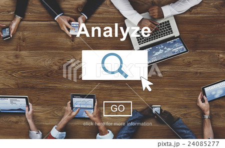 Analyze Information Insight Connect Data Website Concept 24085277