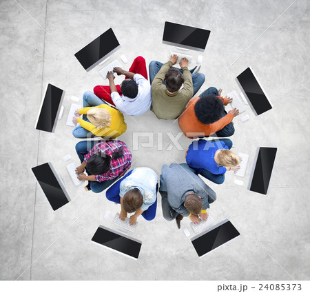 Ethnicity Group Communication Connection Computer Network Concept Ethnicity Group Communication Connection Computer Network Concept 24085373