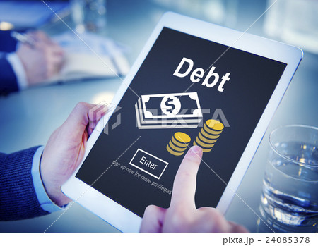 Debt Loan Credit Money Financial Problem Concept 24085378