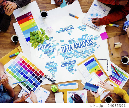 Data Analysis Analytics Comparison Information Networking Concept Data Analysis Analytics Comparison Information Networking Concept 24085391