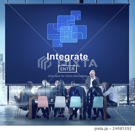 Integrate Circuit Links Merge Concept 24085392