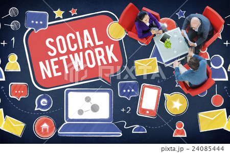 Social Network Media Communication Connection Concept Social Network Media Communication Connection Concept 24085444