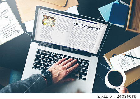 Website Homepage Online Internet Article Concept 24086089