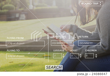 Booking Flight Journey Planning Reservation Ticket Concept Booking Flight Journey Planning Reservation Ticket Concept 24086647