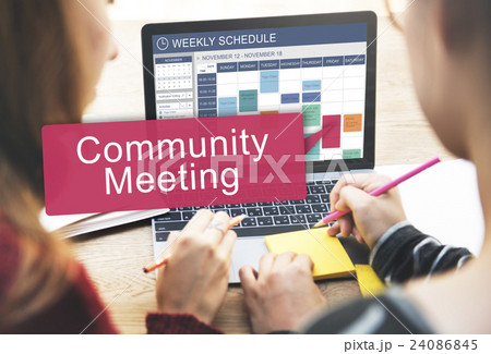 Community Meeting Connection Diversity Unity Concept Community Meeting Connection Diversity Unity Concept 24086845