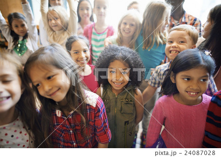 Students Children Cheerful Happiness Concept Students Children Cheerful Happiness Concept 24087028