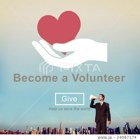 Become a Volunteer Support Service Relief Concept Become a Volunteer Support Service Relief Concept 24087174
