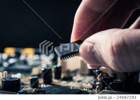 マザーボード,コンピューターのチップ マザーボード,コンピューターのチップ 24087293