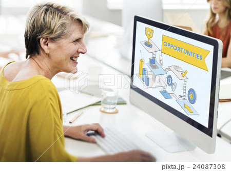 Opportunities Strategy Development Target Goals Concept 24087308