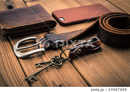 革製品 フラット レイアウト 24087899