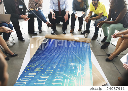 Binary Code Digits Technology Software Concept 24087911