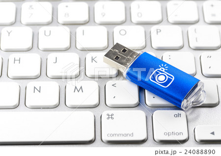 Social media, WIFI & Internet icon on USB drive Social media, WIFI & Internet icon on USB drive 24088890