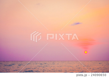 Sunset on the beach Sunset on the beach 24090650