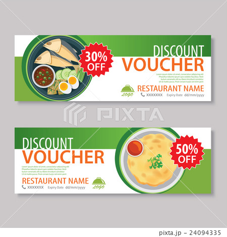 discount voucher template with thai food discount voucher template with thai food 24094335