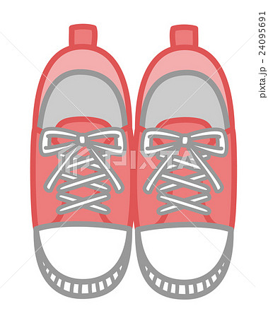スニーカーのイラスト素材 靴 シューズ 背景透過png 白背景jpg ベクターのイラスト素材 24095691 Pixta