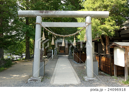 わさび農場にある大王神社、安曇野、長野県 24096918