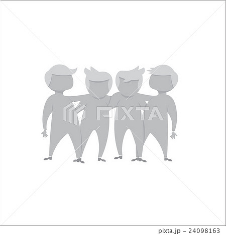 People hug each others gray 24098163
