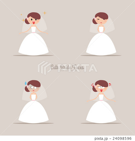 Cute Bride Expression Faces Cute Bride Expression Faces 24098596