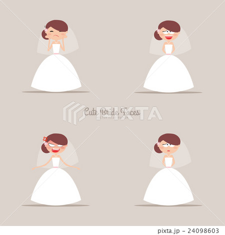 Cute Bride Expression Faces Cute Bride Expression Faces 24098603