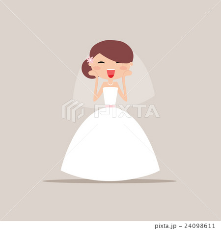 Cute Bride Expression Faces 24098611
