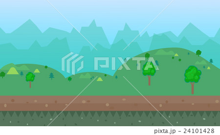 cartoon natural landscape  background 24101428
