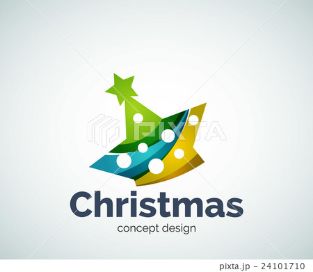 Vector Christmas or New Year star decoration logo 24101710